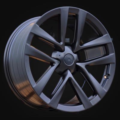 Wheel R20x8.5J  5X120  ET  35  64.1  YF5591  (FA681)  Black Half Matt (BLHM)  For TESLA  (Z5)  (HYBRID FORGED Model S/X)