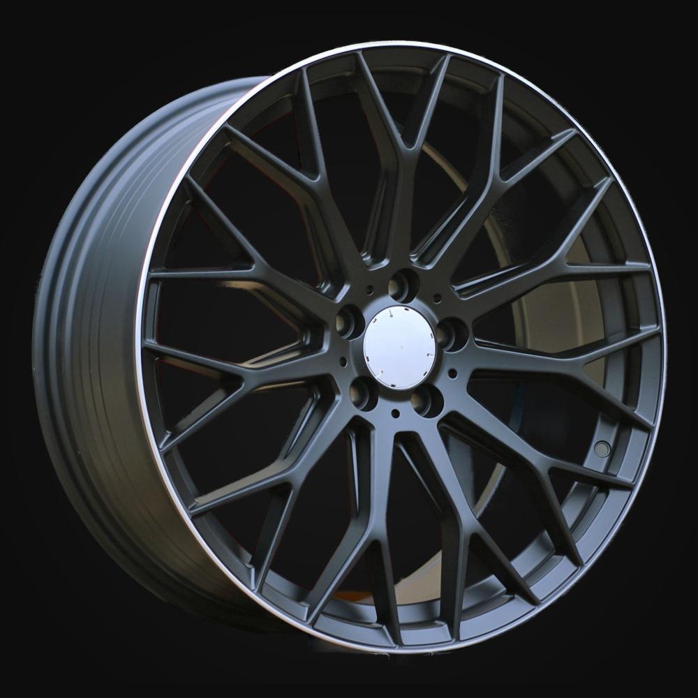 Wheel R19x8J  5X112  ET  32.5  66.6  YS1180  Black Half Matt+Polished Lip (BLHMPL)  For MER  (P)  (HYBRID FORGED New Model)