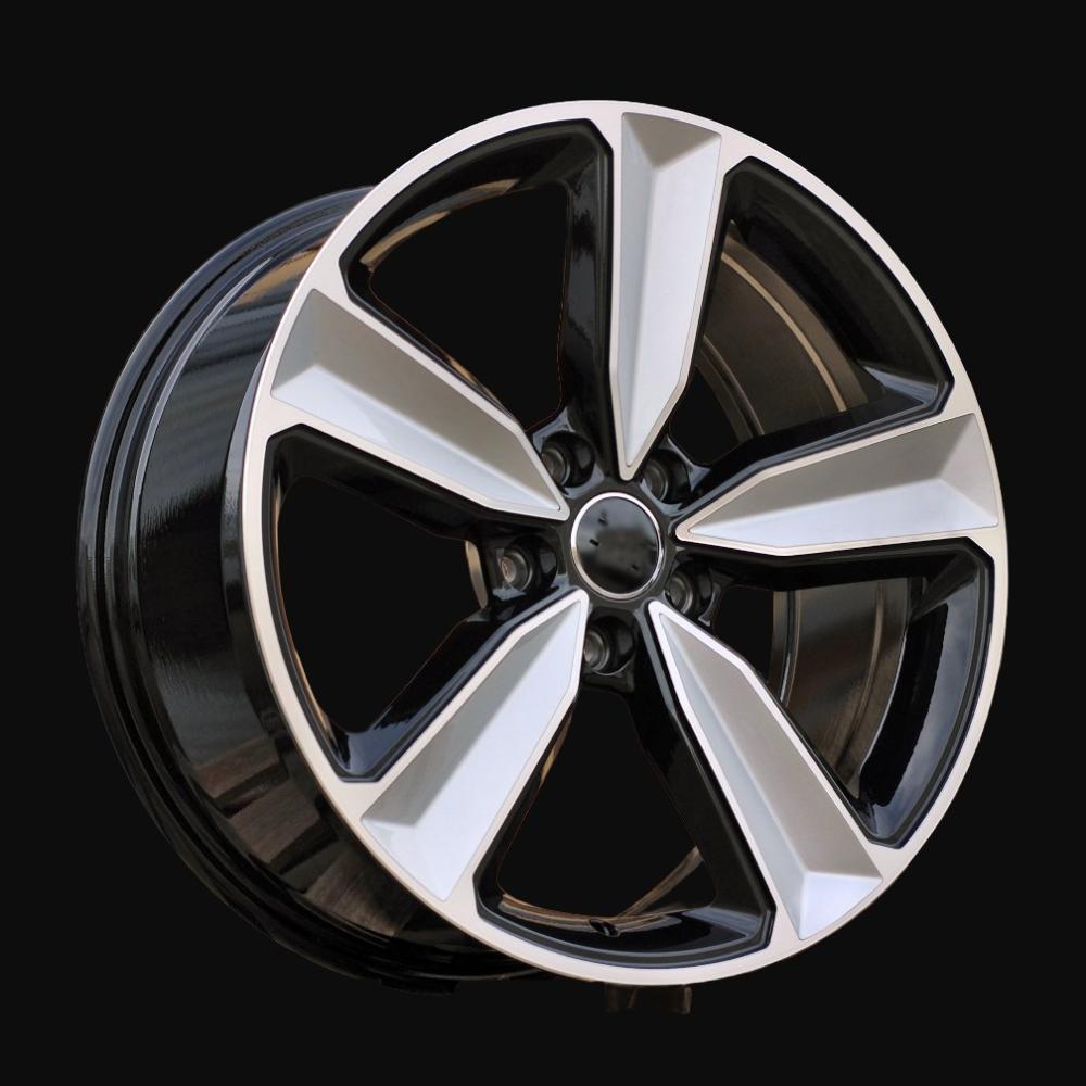 Cerchio R21x9J  5X112  ET  30  66.5  A5470  (FBX057J)  Black Polished (MB)  For AUD  (P2)  (Milling HYBRID FORGED)