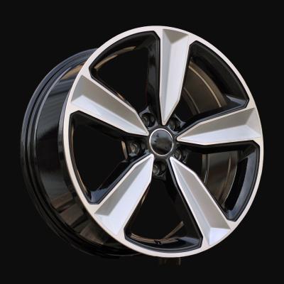 Cerchio R21x9J  5X112  ET  30  66.5  A5470  (FBX057J)  Black Polished (MB)  For AUD  (P2)  (Milling HYBRID FORGED)
