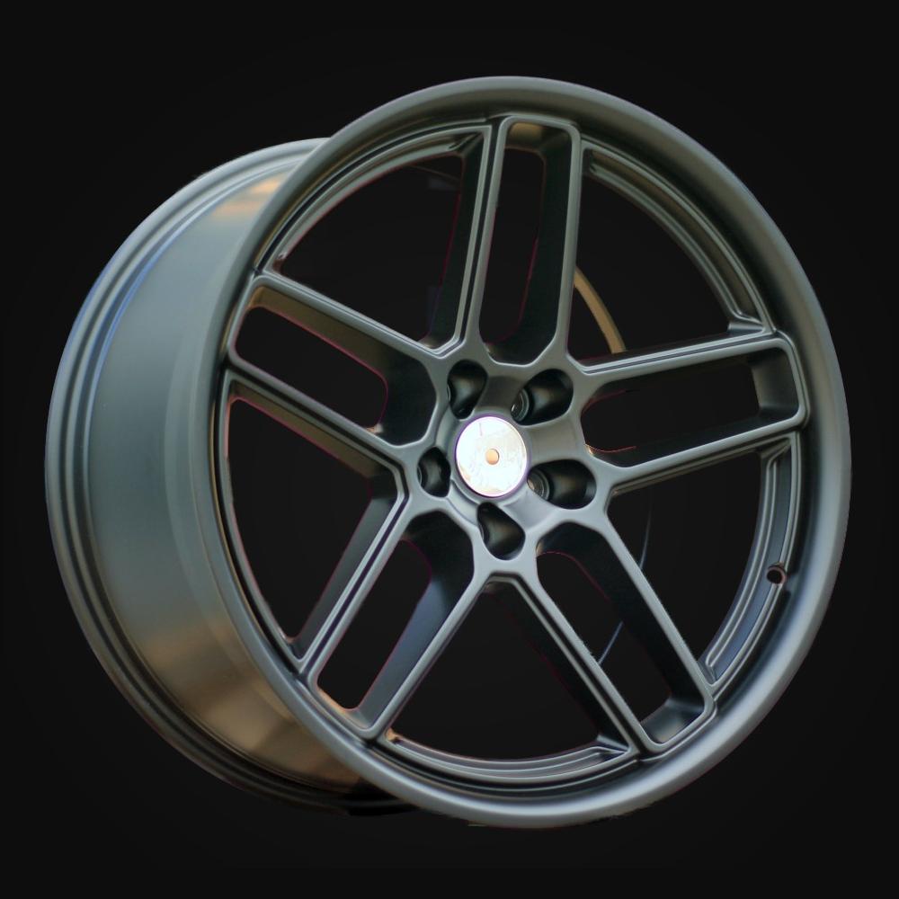 Ratlankis R20x9J  5X115  ET  15  71.5  A5897  Black Half Matt (BLHM)  For DODGE  (P)  (Front+Rear)