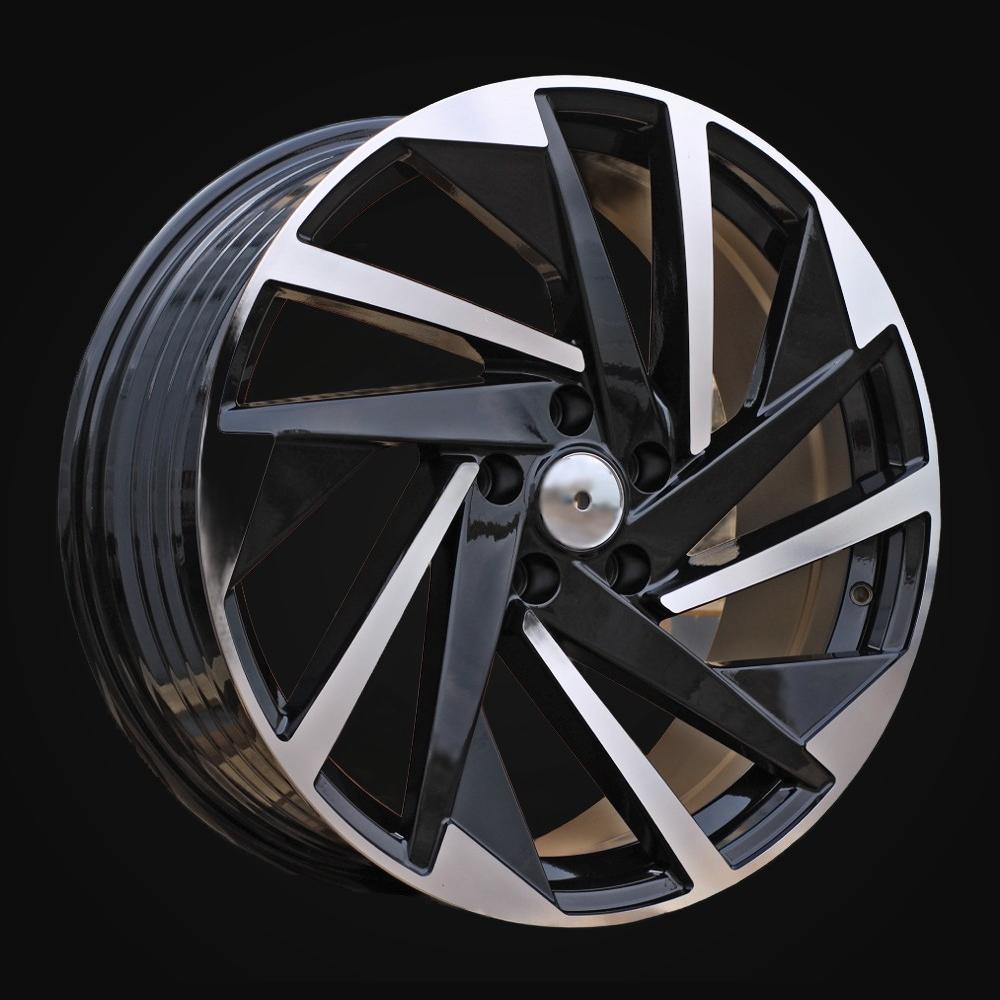 Wheel R17x7J  5X112  ET  40  57.1  FBX170J  Black Polished (MB)  For VW  (P2)  (HYBRID FORGED)