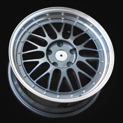 Wheel R17x7.5J  5X120  ET  34  72.6  A1025  Gun Metal+Polished Lip (GMPL)  For RACIN  (P)  (BBS Style)