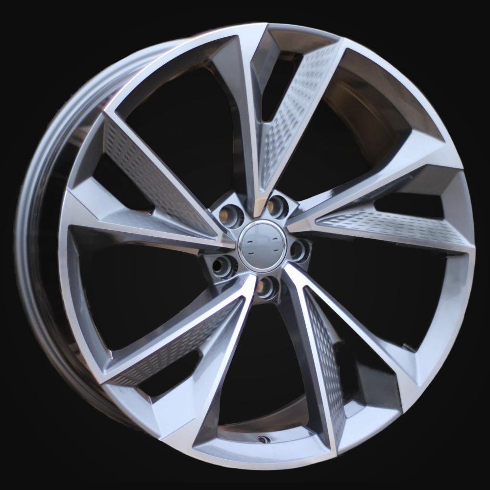 Wheel R18x8J  5X112  ET  35  66.5  B1566  (FBX008J)  Grey Polished (MG)  For AUD  (Z6)  (HYBRID FORGED)
