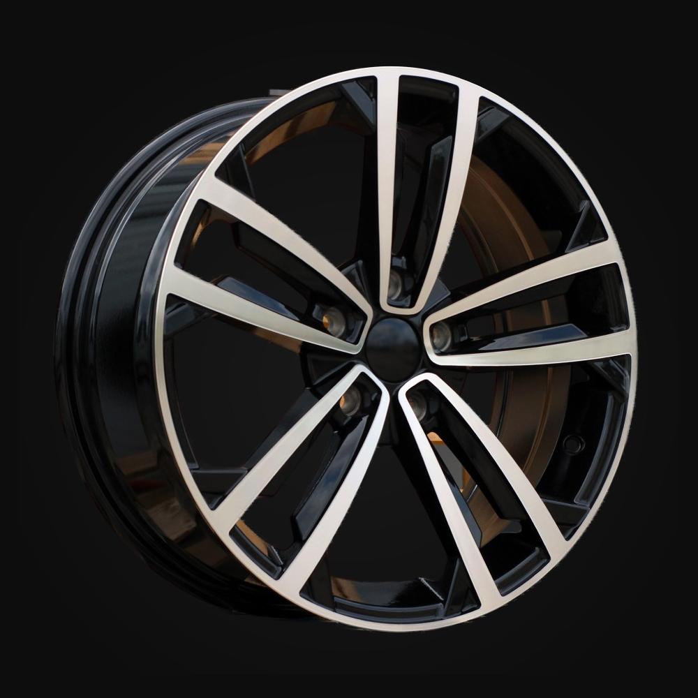 Wheel R17x7J  5X112  ET  45  57.1  B5287  (IN5396)  Black Polished (MB)  For VW  (P2+M)  ((AKC 85 Eur))