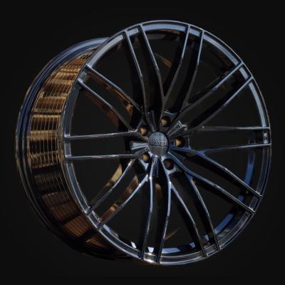 Wheel R19x8.5J  5X112  ET  30  66.5  F1995  (YF0417)  Black (BL)  For AUD  (K7)  (HYBRID FORGED ABT Style)