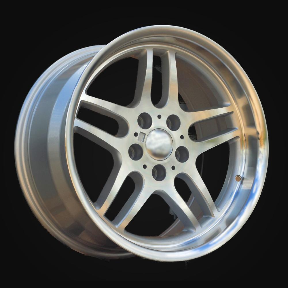 Ratlankis R18x9.5J  5X120  ET  20  74.1  A5913  Silver+Polished Lip (SP)  For BMW  (P)  (Rear+Front)