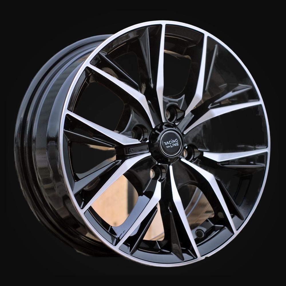 Wheel R14x6J  4X100  ET  40  60.1  B5400  Black Polished (MB)  For RACIN  (R)