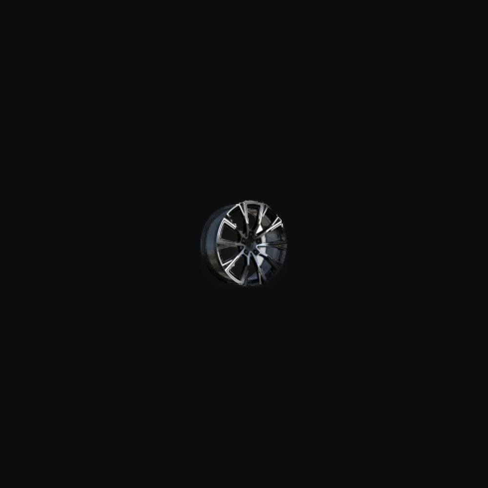 Wheel R20x9.5J  5X112  ET  40  66.5  H3122F  Black Polished (MB)  For BMW  (K8)  (HYBRID FORGED Rear+Front)