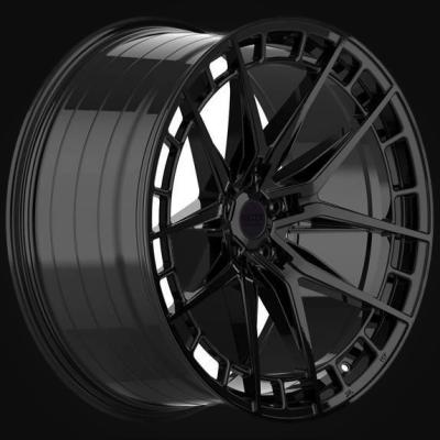 Wheel R21x9J  5X120  ET  30  72.6  HX046JF  Black Half Matt (BLHM)  For HAXER  (Z6)  (HYBRID FORGED Rear+Front)