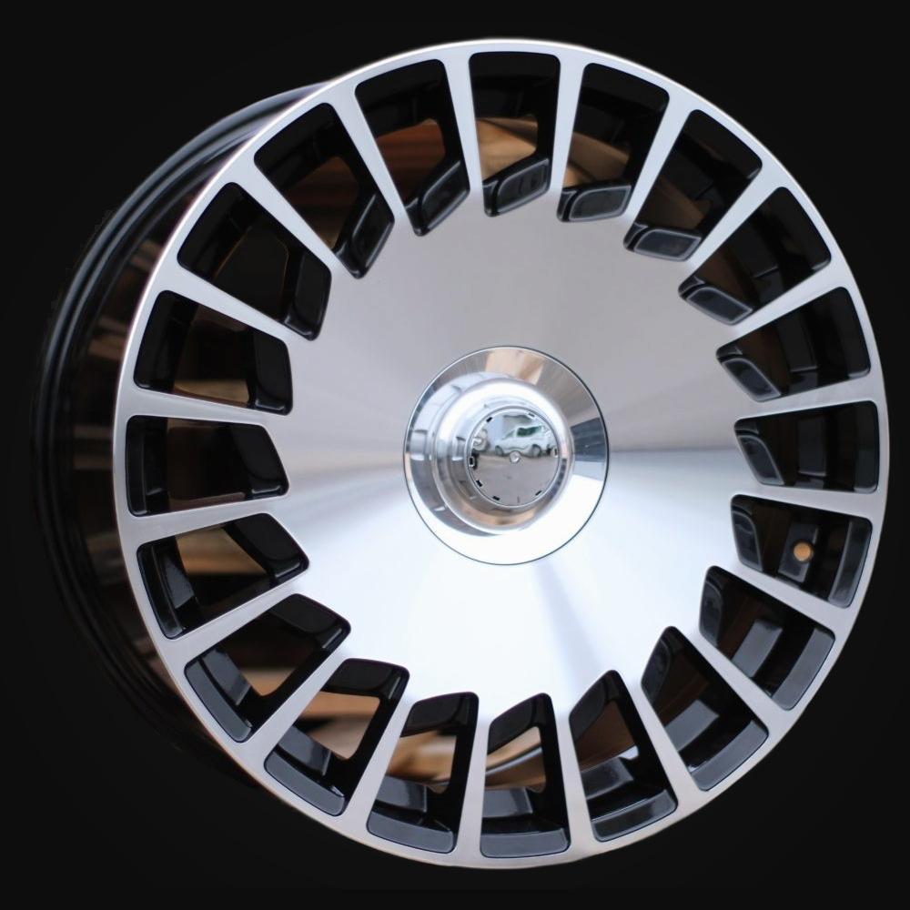 Wheel R19x8.5J  5X112  ET  35  66.6  B1464  (REW019)  Black Polished (MB)  For MER  (P2)  (MAYBACH Rear+Front)