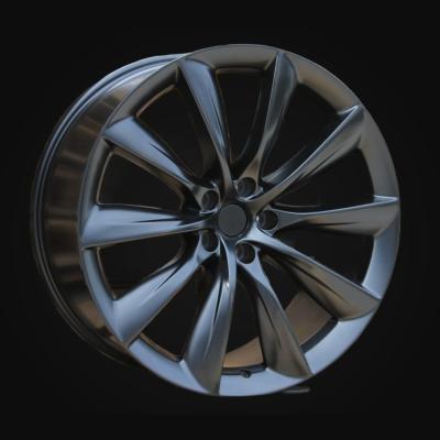 Wheel R22x9J  5X120  ET  35  64.1  B1469  Black Half Matt (BLHM)  For RACIN  (P)  ((Rear+Front) TESLA Model S)