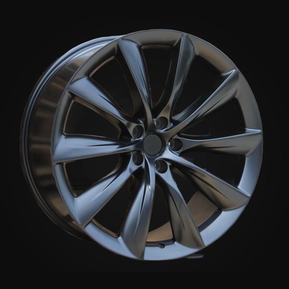 Wheel R22x10J  5X120  ET  35  64.1  B1469  Black Half Matt (BLHM)  For RACIN  (P)  ((Rear+Front) TESLA Model S)