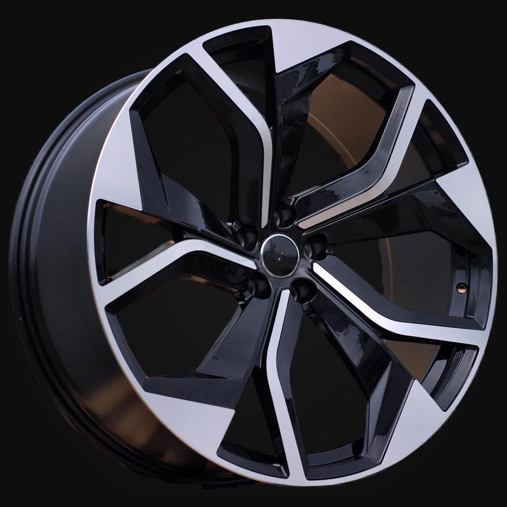 Wheel R22x10J  5X112  ET  26  66.5  B1637  (FBX148J)  Black Polished (MB)  For AUD  (P2)  (HYBRID FORGED)