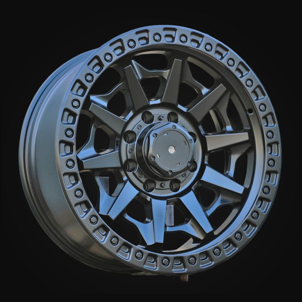 Wheel R20x9J  8X165.1  ET  1  130  B1721  Black Half Matt (BLHM)  For 4X4  (Z1)