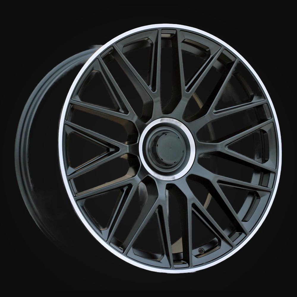 Wheel R18x8J  5X112  ET  43  66.6  B1766  (YF1118)  Black Half Matt+Polished Lip (BLHMPL)  For MER  (Z5)  (HYBRID FORGED)