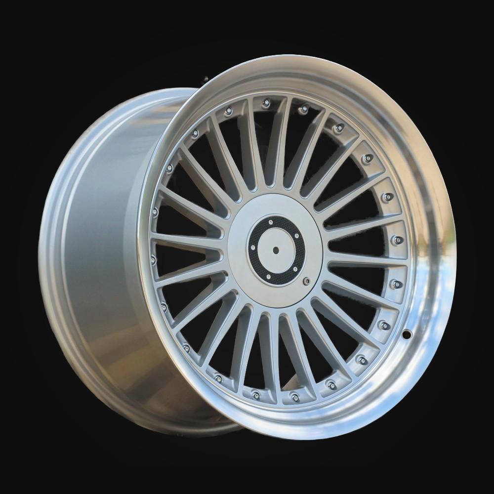 Wheel R18x8.5J  5X120  ET  15  74.1  B1803  Silver+Polished Lip (SP)  For BMW  (Z1)  (ALPINA Style Rear+Front)