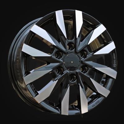 Wheel R16x6.5J  6X130  ET  54  84.1  B3023  Black Polished (MB)  For MER  (Z2)  (HYBRID FORGED(max 1400kg))