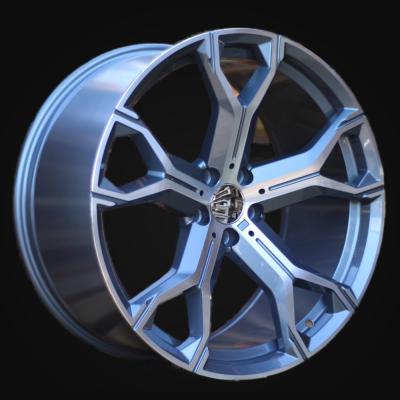 Wheel R22x9.5J  5X112  ET  37  66.6  B5498  (BYD1538)  Grey Polished Half Matt (MGHM)  For BMW  (K3)  ((MGMF))