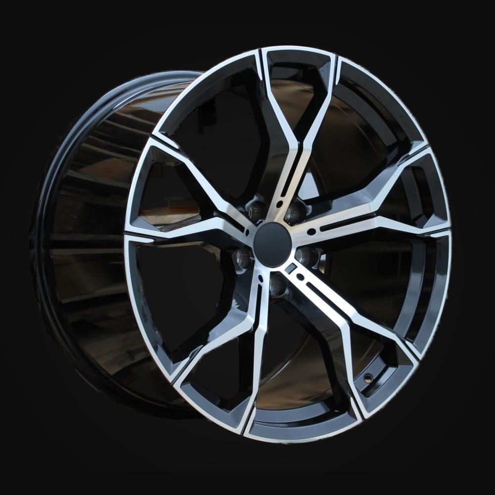 Wheel R22x11J  5X120  ET  37  74.1  B5498  (IN5497)  Black Polished (MB)  For BMW  (K7)  (Rear+Front)