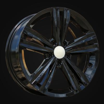 Wheel R17x7J  5X112  ET  45  57.1  B5619  Black (BL)  For VW  (P+R)