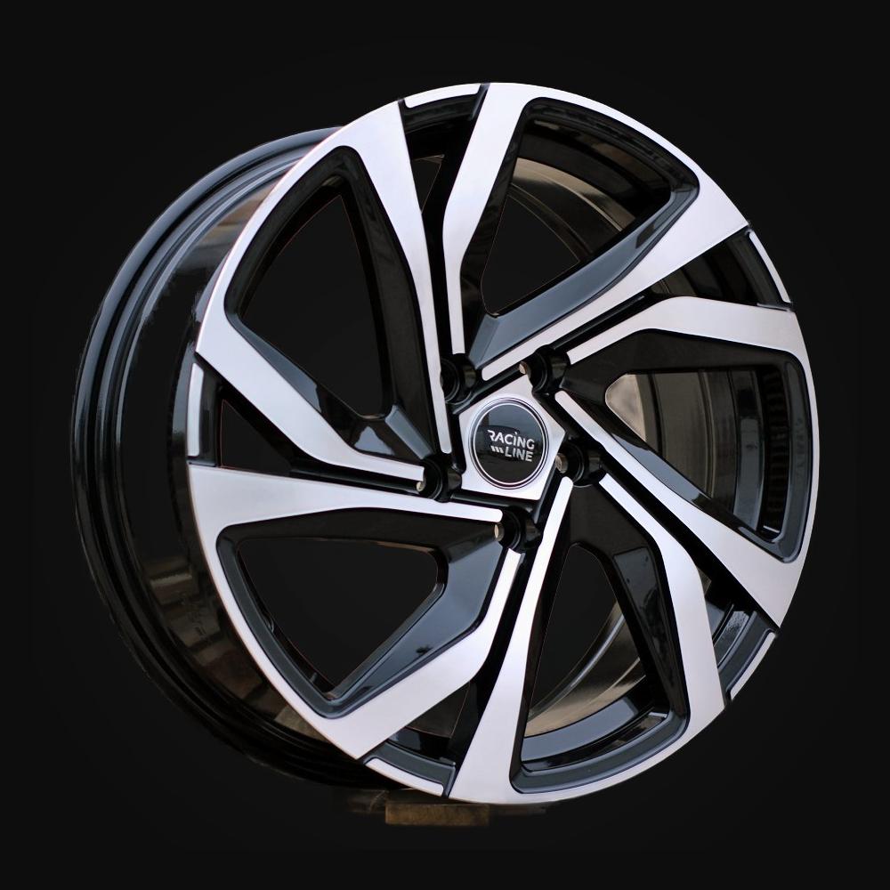 Wheel R15x6J  5X114.3  ET  45  67.1  B5762  Black Polished (MB)  For RACIN  (R)