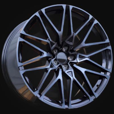 Wheel R20x11.5J  5X120  ET  38  74.1  B5771  Black+Tinted Face (BLTF)  For BMW  (K4+P)  (Rear+Front)