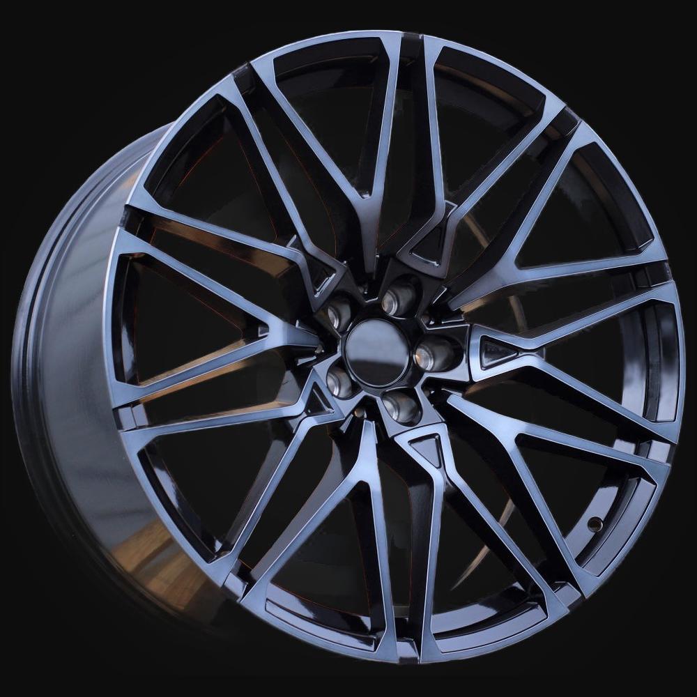 Wheel R22x10.5J  5X112  ET  43  66.6  B5771  (FBX268J)  Black+Tinted Face (BLTF)  For BMW  (Z5)  (HYBRID FORGED Rear+Front)
