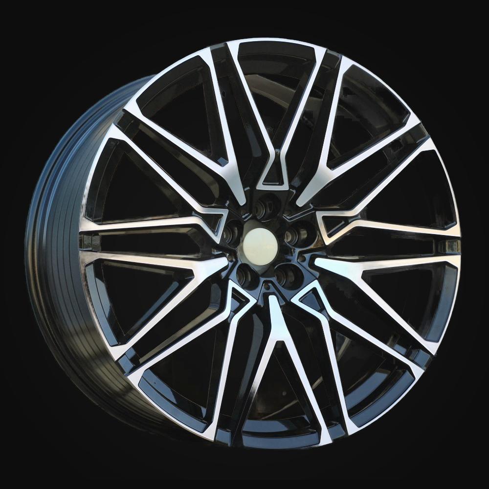 Wheel R22x9.5J  5X112  ET  35  66.56  B5771  (FBX268J)  Black Polished (MB)  For BMW  (M)  (HYBRID FORGED Rear+Front)