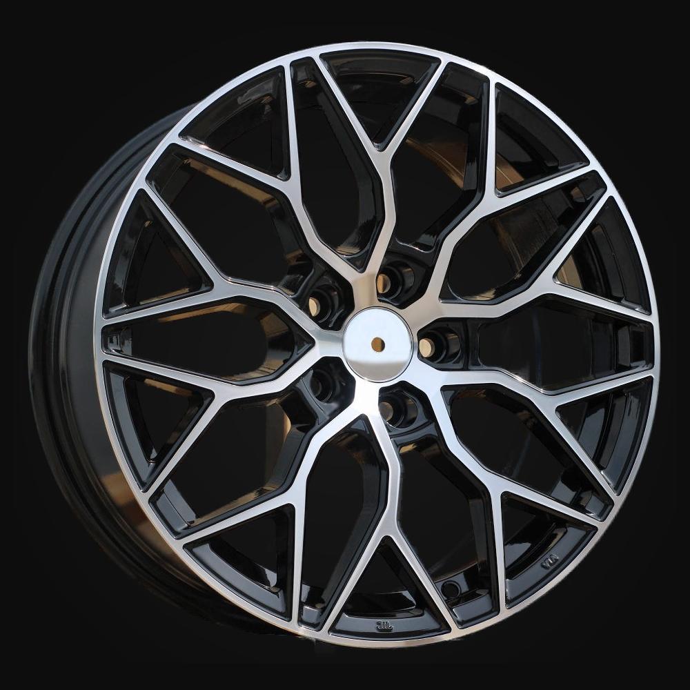 Wheel R17x7.5J  5X108  ET  40  67.1  B5812  Black Polished (MB)  For RACIN  (K4+R)  (Style Vossen)