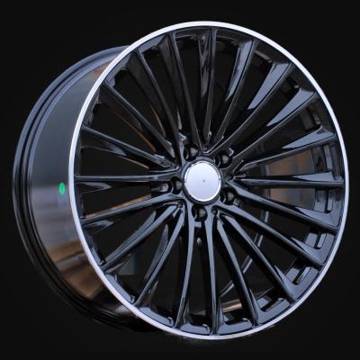 Wheel R20x8.5J  5X112  ET  40  66.6  B5909  (FBX149J)  Black+Polished Lip (BLPL)  For MER  (P1)  (HYBRID FORGED Front+Rear)