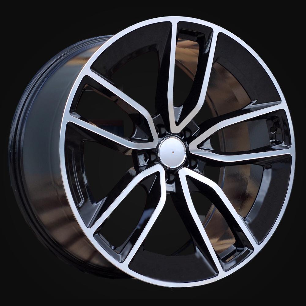 Wheel R22x11.5J  5X112  ET  53  66.6  B5949  (H3489F)  Black Polished (MB)  For MER  (K8)  (HYBRID FORGED New GLE (Rear+Front))