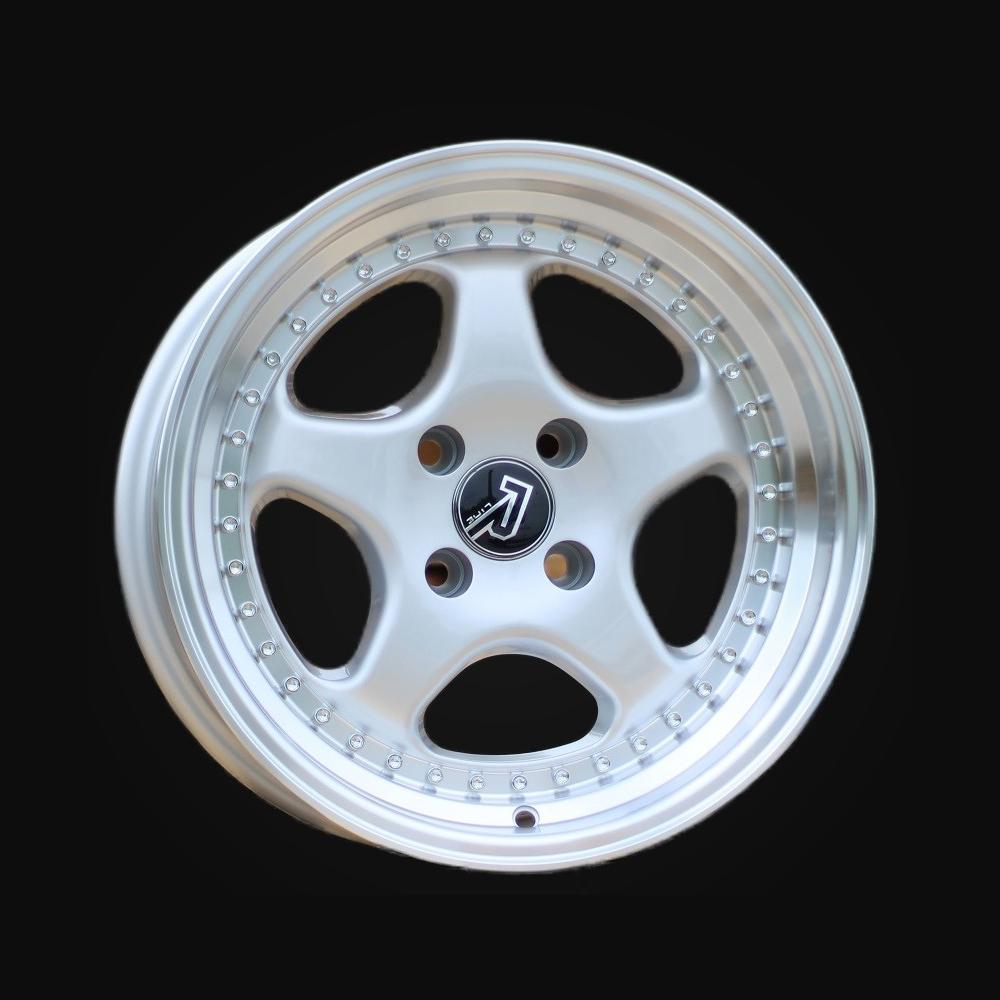 Wheel R14x7J  4X100  ET  20  67.1  BK660  Silver+Polished Lip (SP)  For BMW  (R)