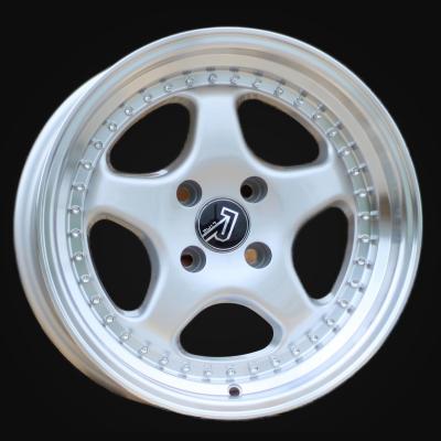 Wheel R14x7J  4X100  ET  20  67.1  BK660  Silver+Polished Lip (SP)  For BMW  (R)