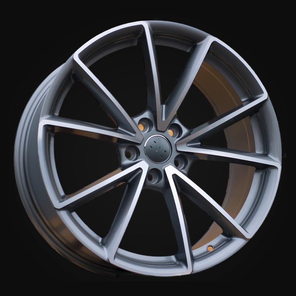 Wheel R18x8J  5X112  ET  42  66.5  BK703  (IN5416/TS990)  Grey Polished (MG)  For AUD  (A+P2+K8)