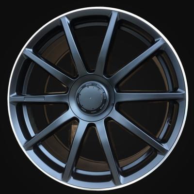 Wheel R20x8.5J  5X112  ET  38  66.6  BK913  Black Half Matt+Polished Lip (BLHMPL)  For MER  (K2)  (Rear+Front)