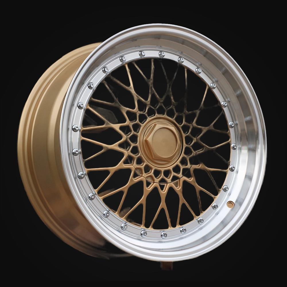 Wheel R18x8J  10X112/120  ET  35  72.6  BY479  (XF135)  Gold+Polished (YP)  For RACIN  (P2+R)  (BBS Style Rear+Front)