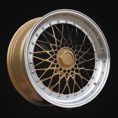 Wheel R18x9.5J  10X112/120  ET  35  72.6  BY479  (XF135)  Gold+Polished (YP)  For RACIN  (P2)  (BBS Style Rear+Front)