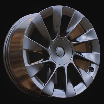 Wheel R19x9.5J  5X114.3  ET  45  64.1  D1797  (H3130F)  Black Half Matt (BLHM)  For TESLA  (K7)  (HYBRID FORGED (Model Y))