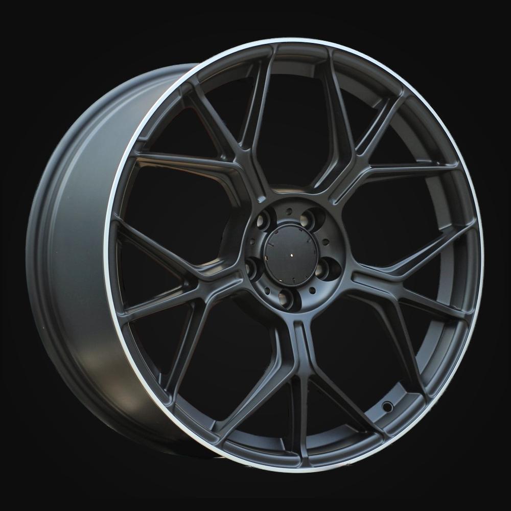 Wheel R19x8.5J  5X112  ET  40  66.56  FBX120J  Satin Black+Silver Lip (SBSL)  For MER  (K3+P1)  (HYBRID FORGED Rear+Front)