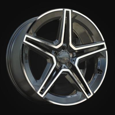 Wheel R22x11.5J  5X112  ET  47  66.5  FBX142J  (H3067F)  Black Polished (MB)  For MER  (Z3+M)  (HYBRID FORGED Rear+Front)