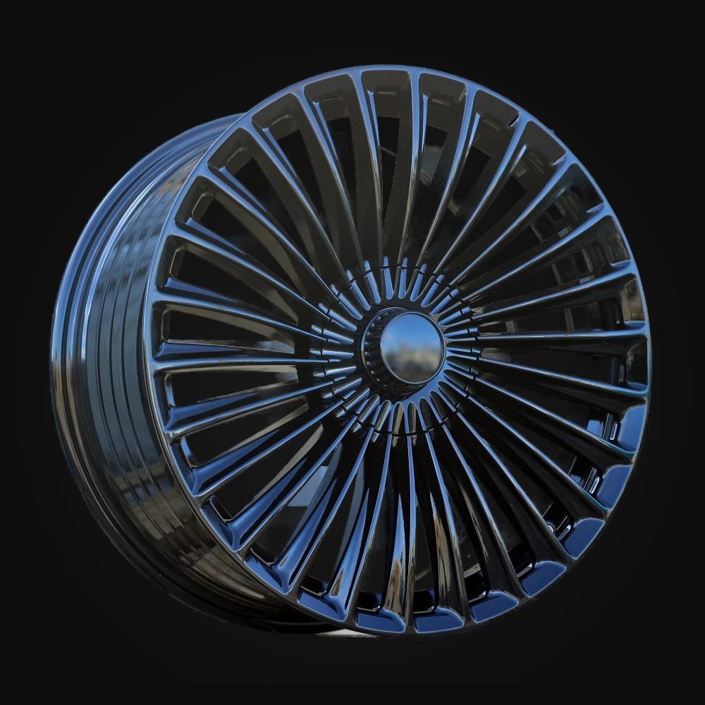 Wheel R19x8.5J  5X112  ET  40  66.6  FBX202J  Gloss Black (GB)  For MER  (P1)  (HYBRID FORGED)