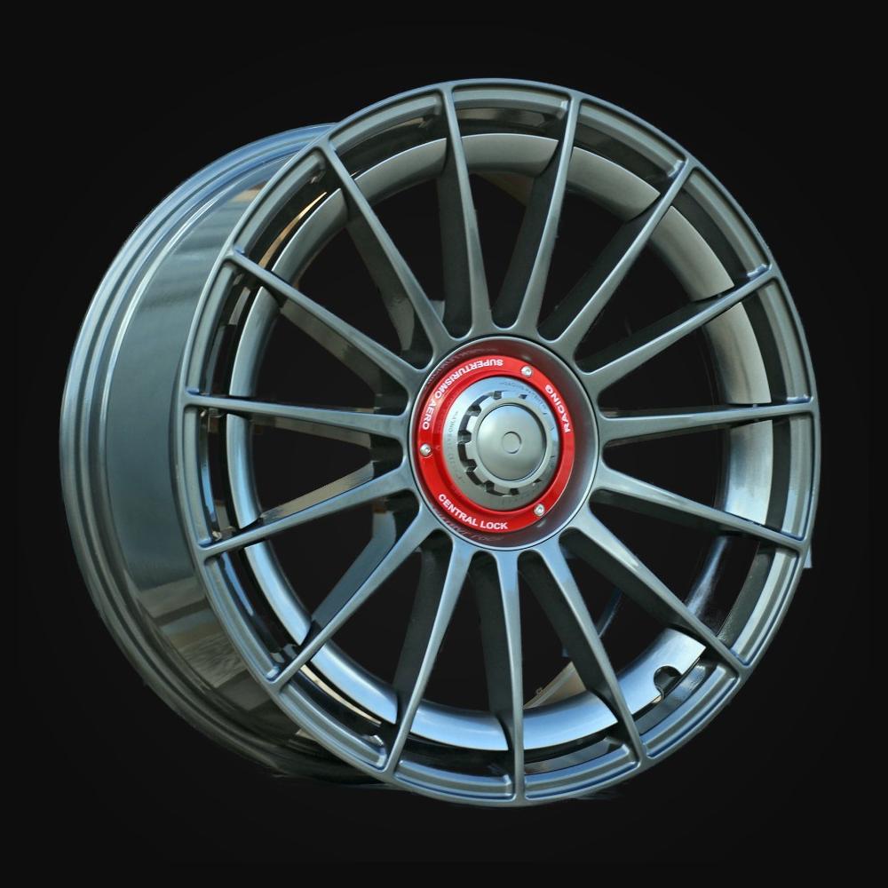 Wheel R18x8J  10X100/112  ET  40  73.1  FBX298J  Gun Metal (GM)  For RACIN  (Z7)  (HYBRID FORGED Style OZ)