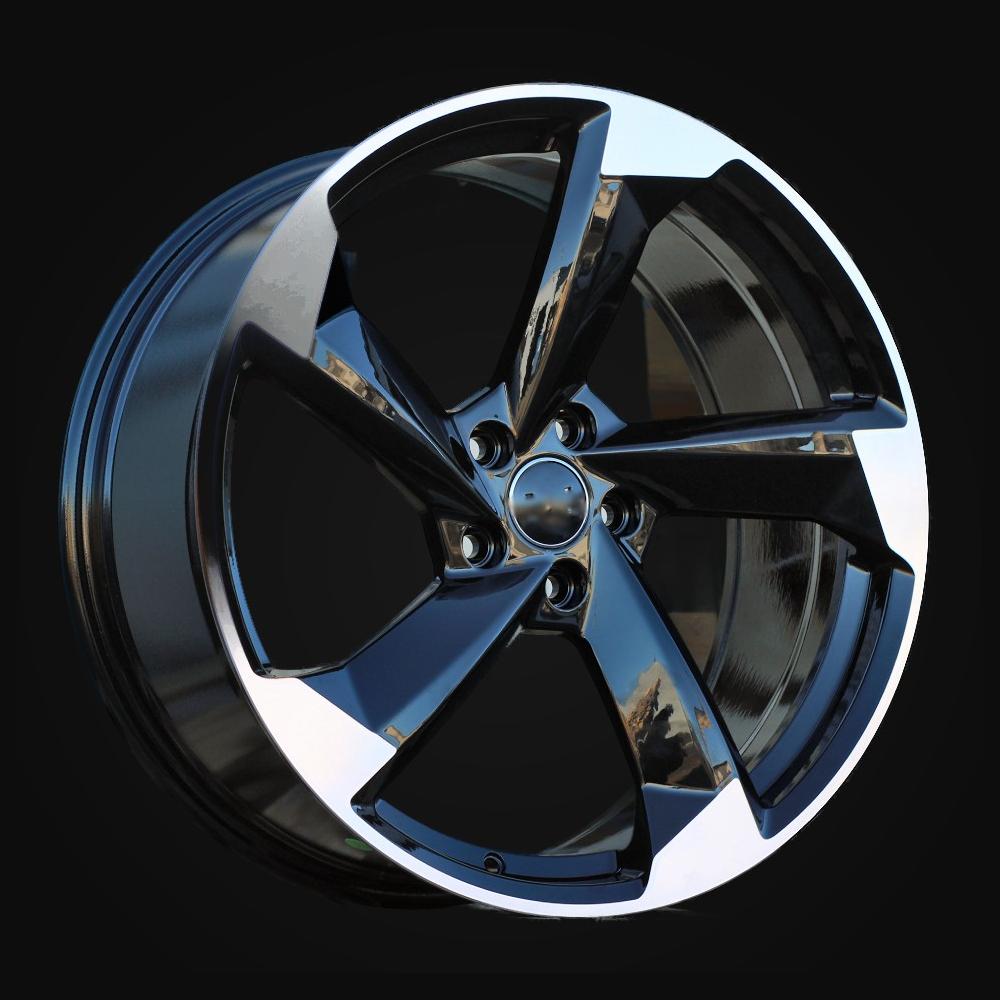 Wheel R20x8.5J  5X112  ET  40  66.5  FBX390J  Black Polished (MB)  For AUD  (K3)  (HYBRID FORGED)