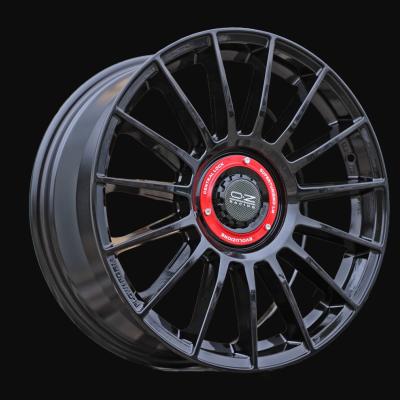 Cerchio R18x8J  5X108  ET  38  73.1  FF009  Gloss Black (GB)  For RACIN  (P1)  (HYBRID FORGED Style OZ)