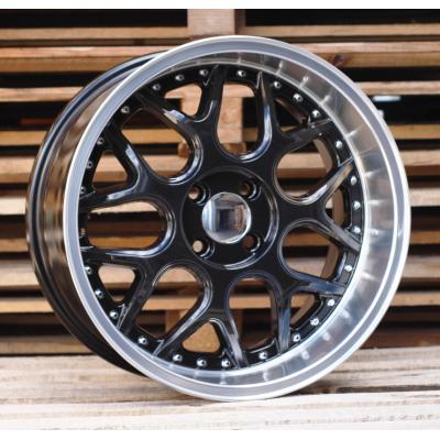 Wheel R16x7J  3X112  ET  30  57.1  FR762  Black+Polished Lip (BLPL)  For SMART  (R)  (BRABUS Style (AKC 60 Eur)Front+Rear)