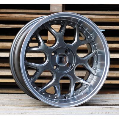 Wheel R17x8.5J  3X112  ET  20  57.1  FR762  Gun Metal+Polished Lip (GMPL)  For SMART  (R)  (BRABUS Style (AKC 55 Eur)Front+Rear)
