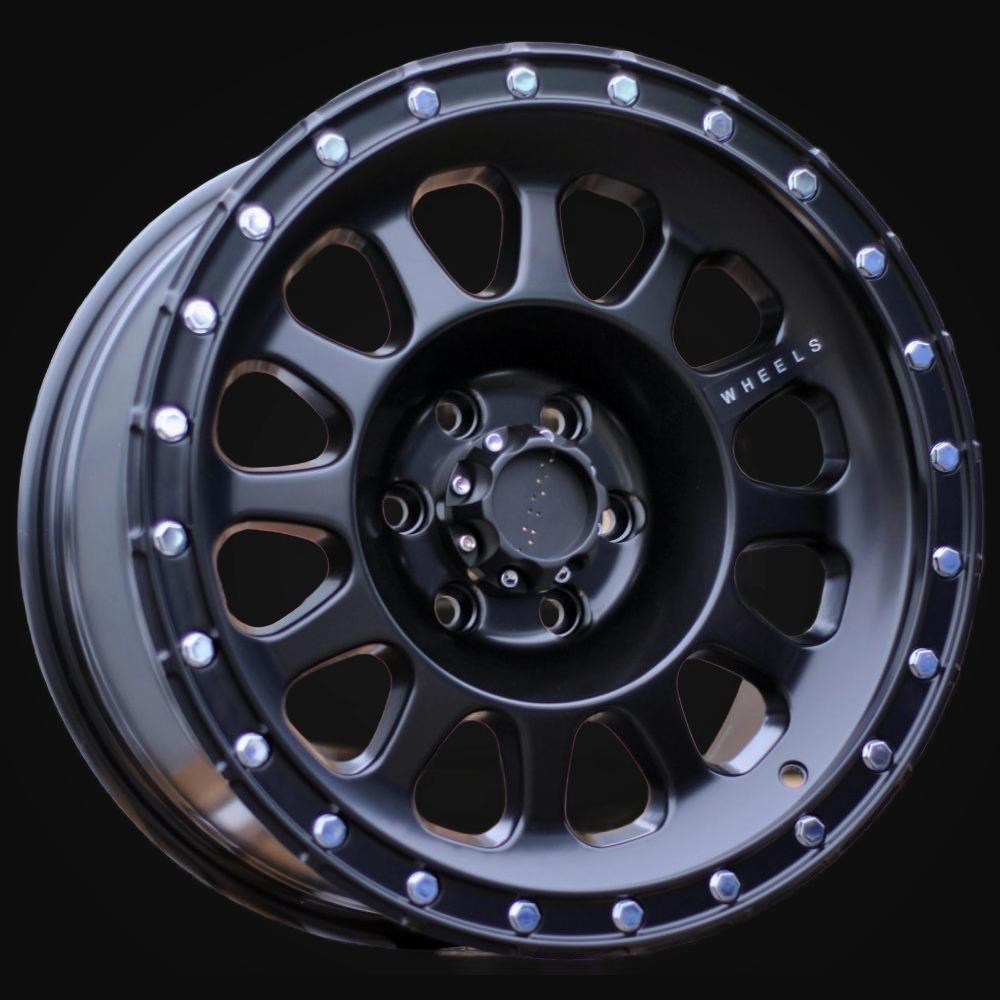 Wheel R17x8.5J  6X120  ET  0  66.9  H1019  Black Matt (BM)  For 4X4  (P1)