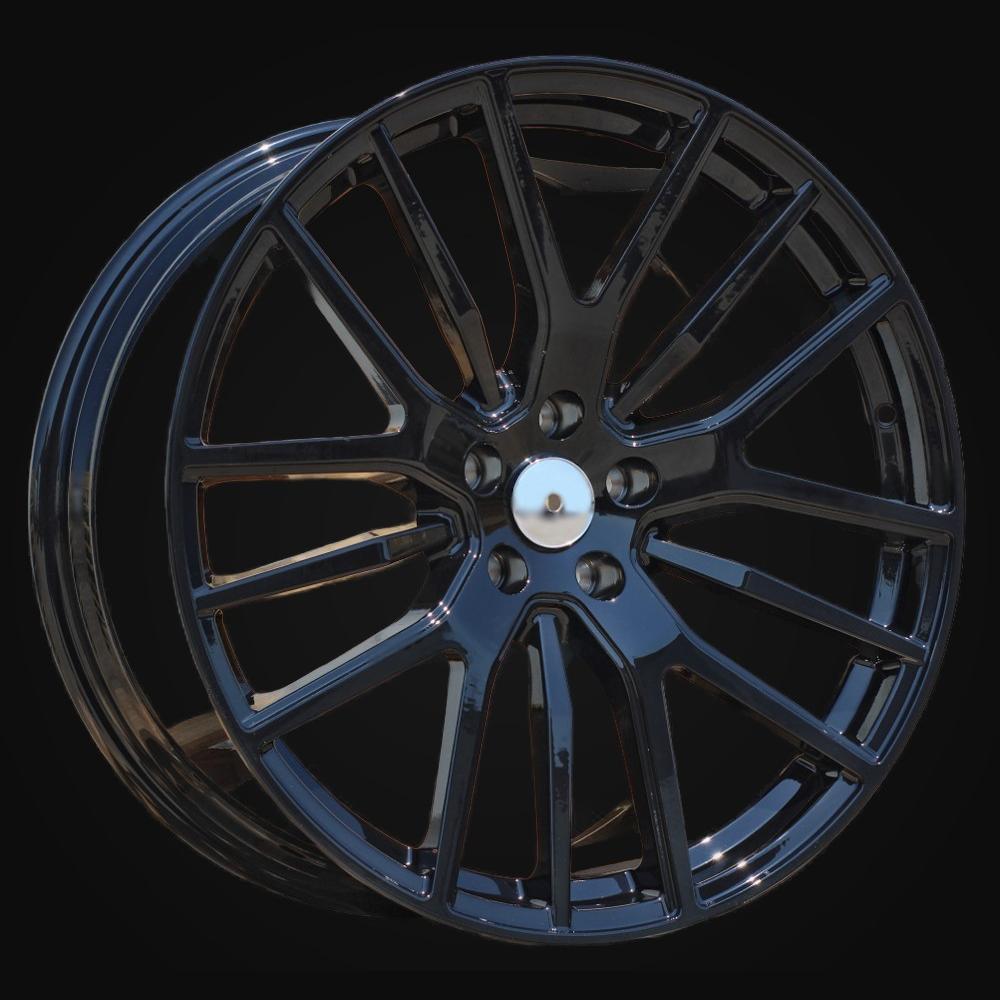 Wheel R21x9J  5X114.3  ET  35  67.1  H3022  (FB0312)  Black (BL)  For MASER  (K7)  (FORGED Maserati (Rear+Front))