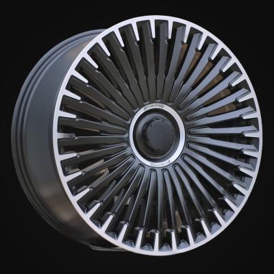 Wheel R21x9.5J  5X112  ET  30  66.6  H3286F  Black Polished Half Matt (MBHM)  For MER  (Z3)  ((EQS SUV X296J) HYBRID FORGED)